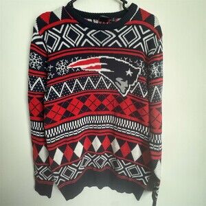 New England Patriots NFL Sweater Mens Small Pullover